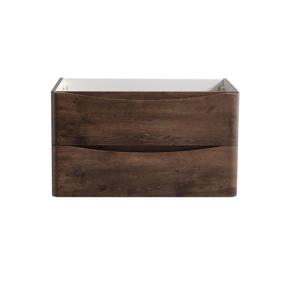 Fresca FCB9032RW Fresca Tuscany 32" Rosewood Wall Hung Modern Bathroom Cabinet