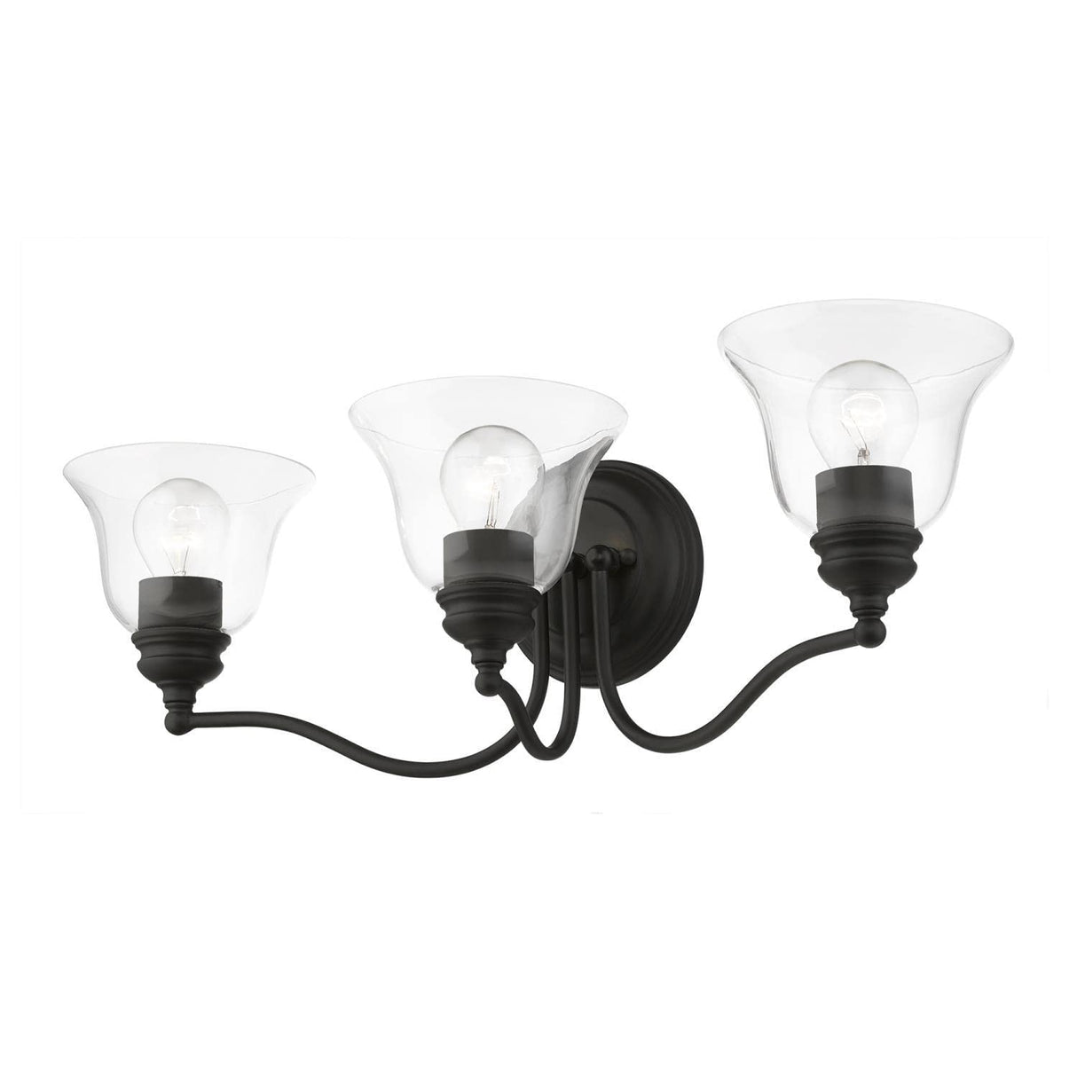 Livex Lighting 16933-04 Moreland 3 Light 24 inch Black Vanity Sconce Wall Light
