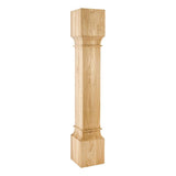 Hardware Resources P35-6-RW 6" W x 6" D x 35-1/2" H Rubberwood Square Post