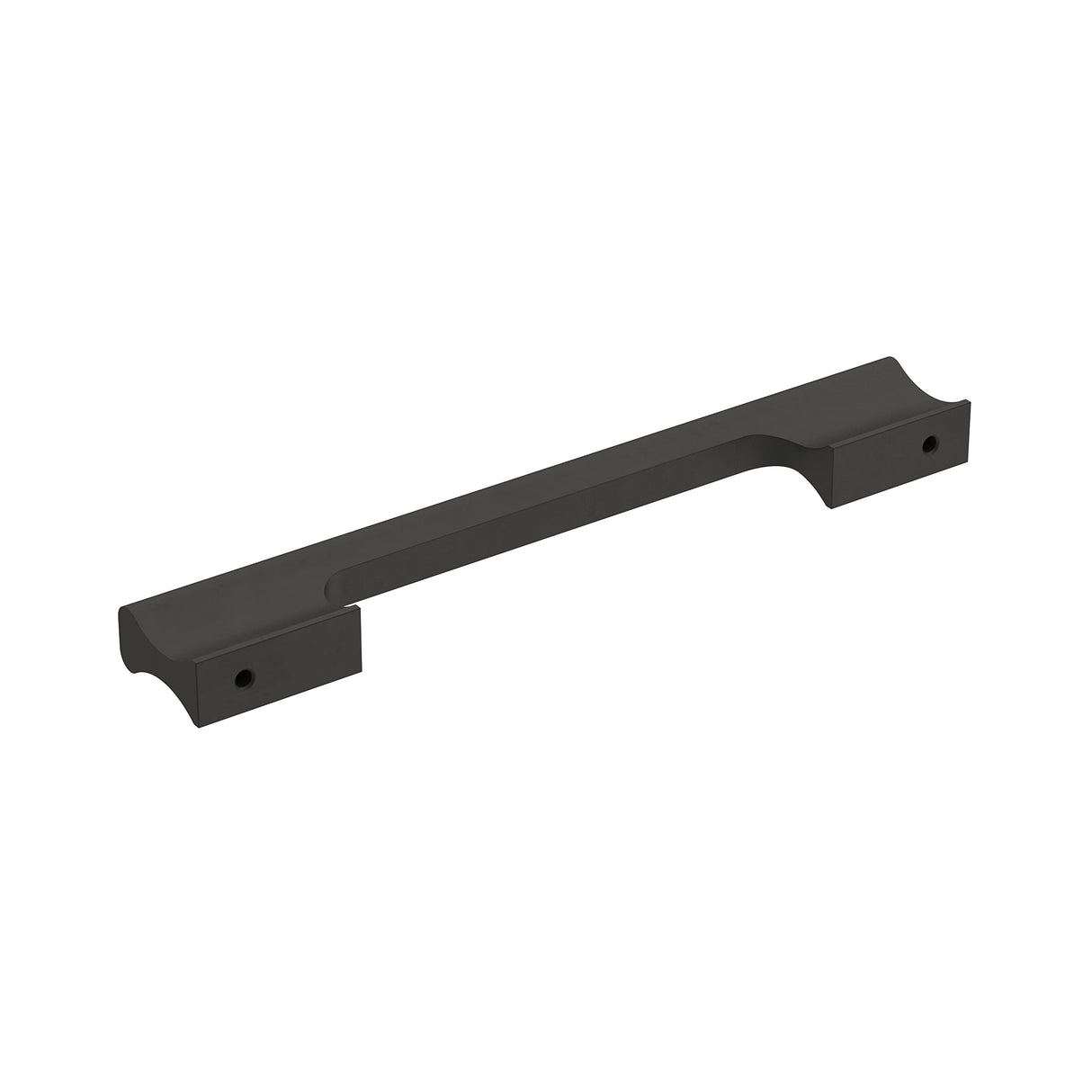 Amerock Cabinet Pull Matte Black 6-5/16 inch (160 mm) Center-to-Center Status 1 Pack Drawer Pull Cabinet Handle Cabinet Hardware