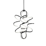 Kuzco CH93941-BK SYNERGY 41" CH Black 120V TRIAC/ELV LED 3000K 90CRI 200W