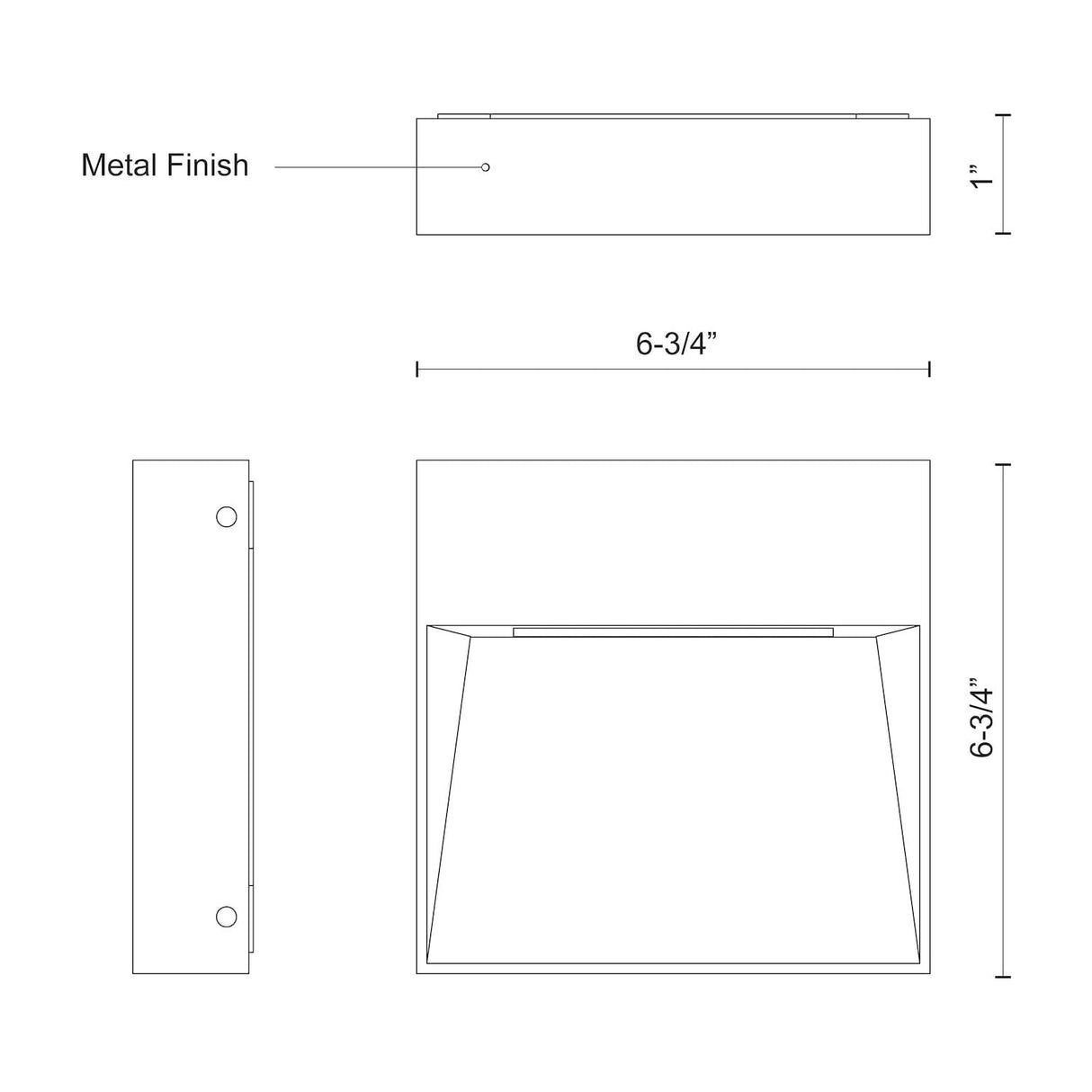 Kuzco EW71309-BK CASA 7" EW Black 120V ELV LED 3000K 90CRI 21W