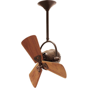 Matthews Fan BD-BZZT-WD Bianca Direcional ceiling fan in Bronzette finish with solid sustainable mahogany wood blades.