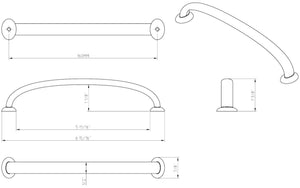 Jeffrey Alexander 650-160SN 160 mm Center-to-Center Satin Nickel Hudson Cabinet Pull