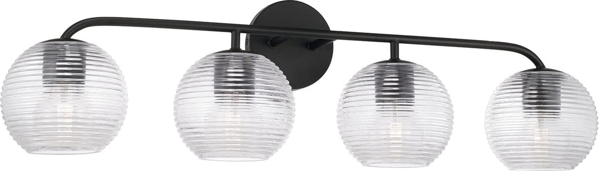 Capital Lighting 149941MB-544 Dolan 4 Light Vanity Matte Black