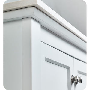 Fresca FVN2336WH Fresca Manchester 36" White Traditional Bathroom Vanity w/ Mirror