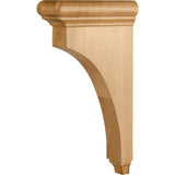 Hardware Resources COR38-3-HMP 3" W x 8" D x 14" H Hard Maple Bullnose Cap Corbel