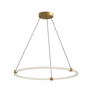 Kuzco PD24732-BG BRUNI 32" PENDANT BRUSHED GOLD 120" WIRE 120V TRIAC/ELV LED 3000K 90CRI 44W