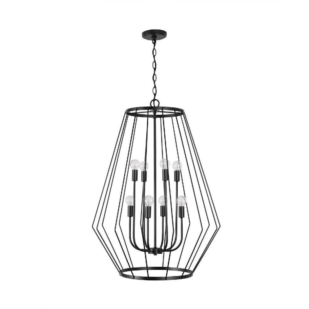 Capital Lighting 538881MB Corey 8 Light Foyer Matte Black