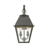 Livex Lighting 27215-61 Wentworth 2 Light 17 inch Charcoal Outdoor Wall Lantern, Medium