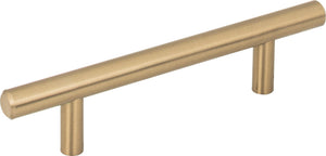 Elements 136BG 3" Center-to-Center Brushed Gold Naples Cabinet Bar Pull