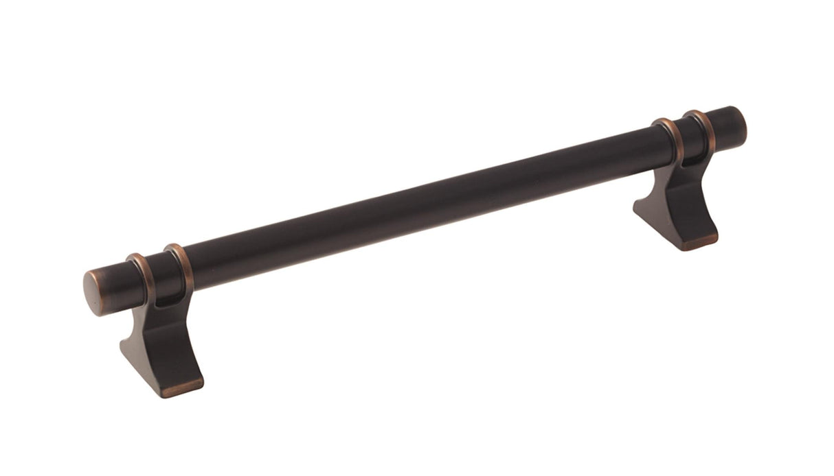 Amerock Cabinet Pull Oil Rubbed Bronze 6-5/16 inch (160 mm) Center to Center Davenport 1 Pack Drawer Pull Drawer Handle Cabinet Hardware