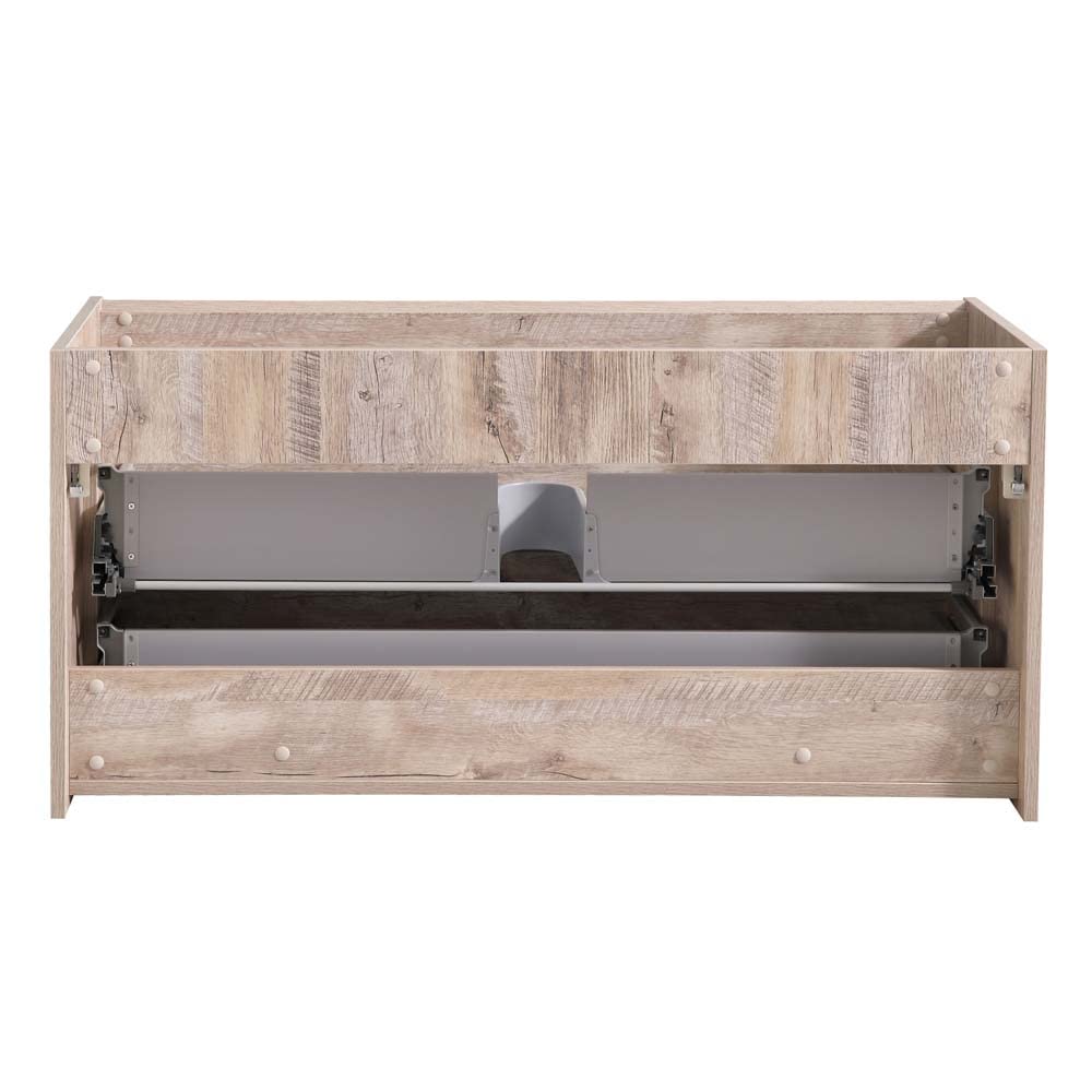 Fresca FCB9248RNW Fresca Catania 48" Rustic Natural Wood Wall Hung Modern Bathroom Cabinet