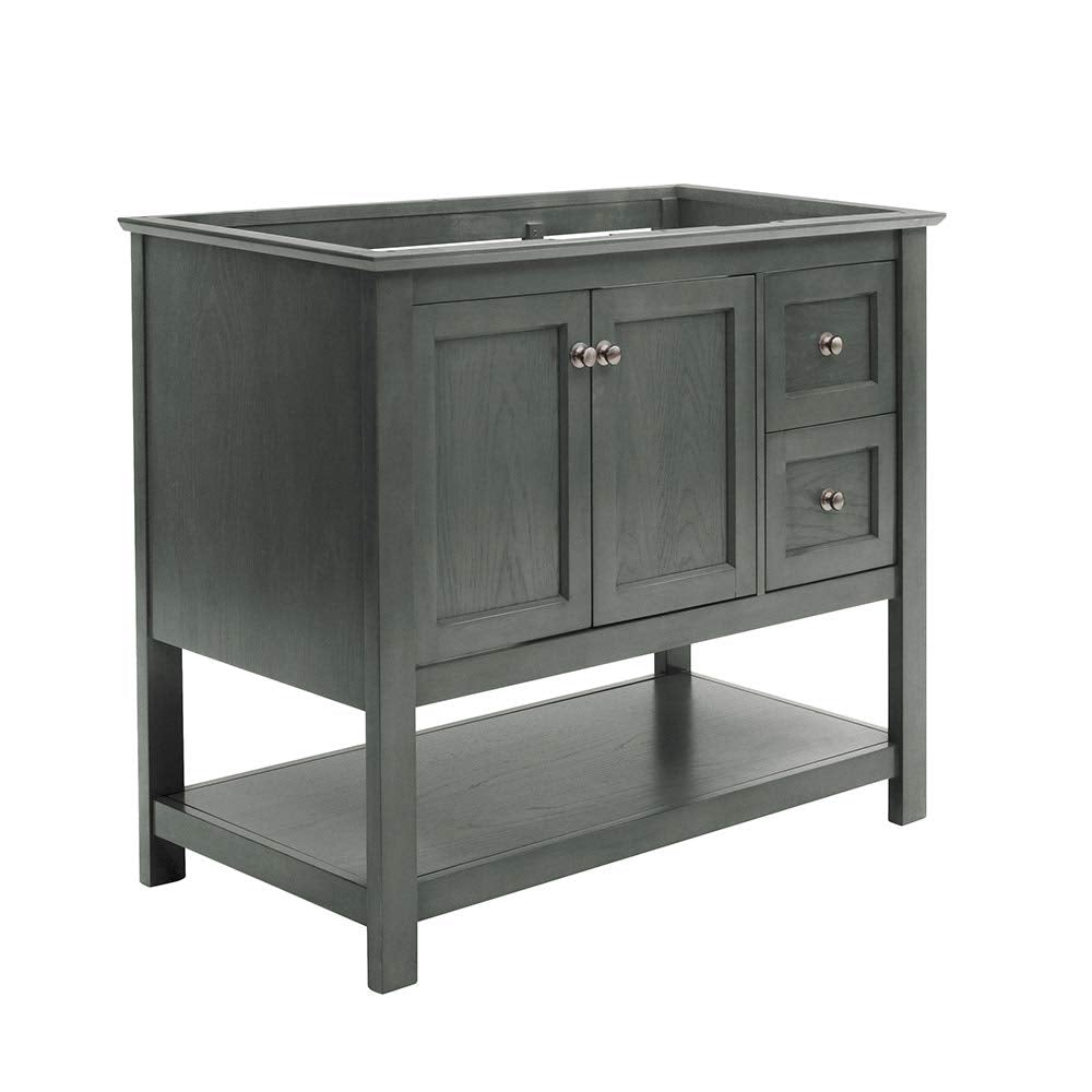 Fresca FCB2340VG Fresca Manchester Regal 42" Gray Wood Veneer Traditional Bathroom Cabinet