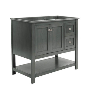 Fresca FCB2340VG Fresca Manchester Regal 42" Gray Wood Veneer Traditional Bathroom Cabinet