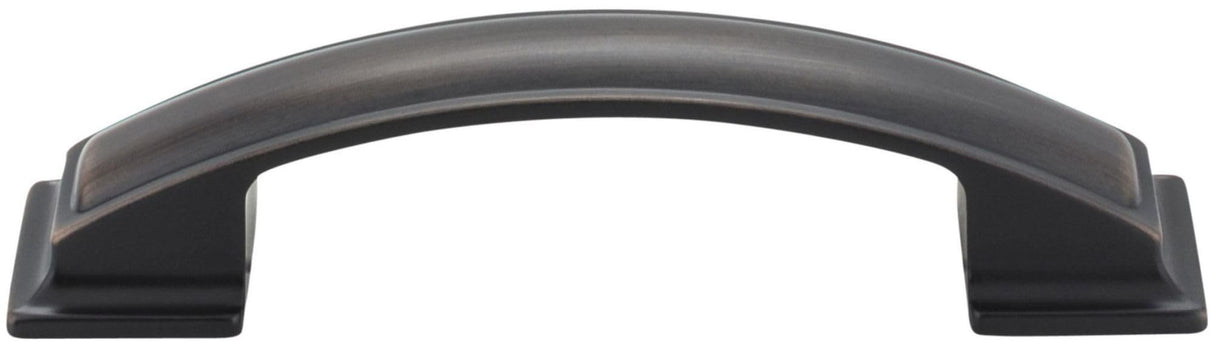 Jeffrey Alexander 435-96BNBDL 96 mm Center-to-Center Brushed Pewter Square Annadale Cabinet Pull