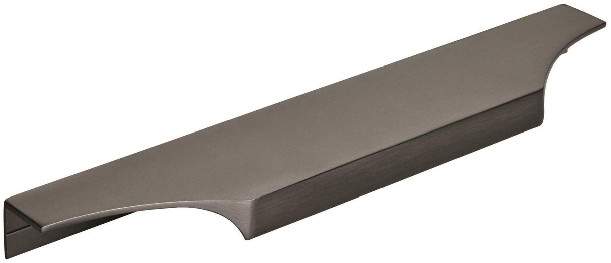 Amerock Cabinet Edge Pull Black Chrome 8-9/16 inch (217 mm) Center to Center Extent 1 Pack Drawer Pull Drawer Handle Cabinet Hardware