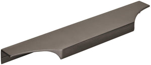 Amerock Cabinet Edge Pull Black Chrome 8-9/16 inch (217 mm) Center to Center Extent 1 Pack Drawer Pull Drawer Handle Cabinet Hardware