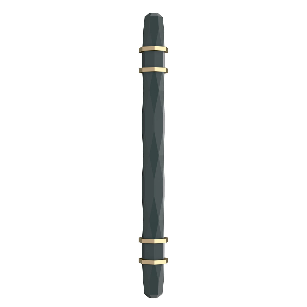 Amerock Cabinet Pull Black Bronze/Golden Champagne 5-1/16 inch (128 mm) Center-to-Center London 1 Pack Drawer Pull Drawer Handle Cabinet Hardware