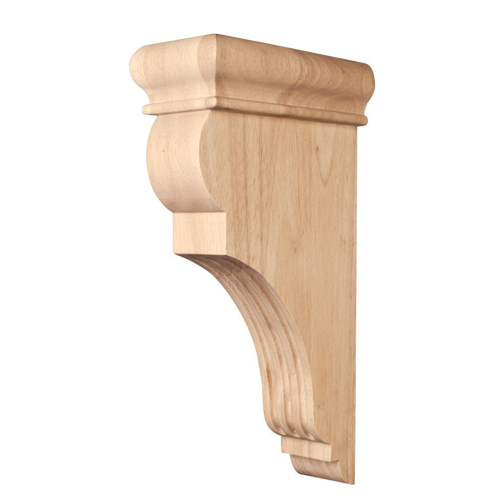 Hardware Resources CORJ-WB 3" W x 6-1/2" D x 12" H White Birch Fluted Corbel