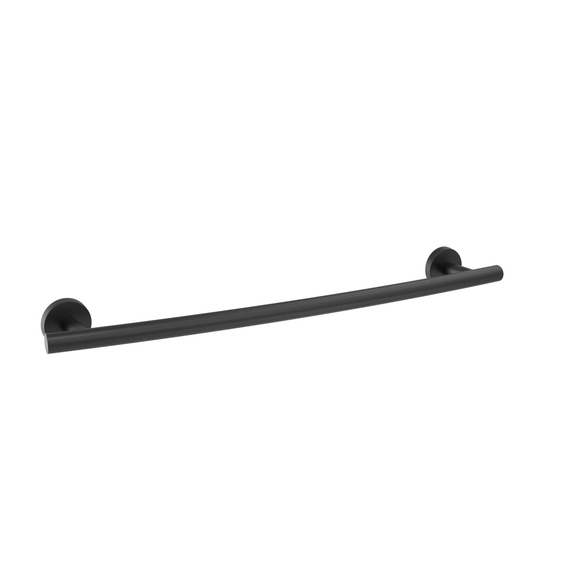 Amerock BH26543MB Matte Black Towel Bar 18 in (457 mm) Towel Rack Arrondi Bathroom Towel Holder Bathroom Hardware Bath Accessories