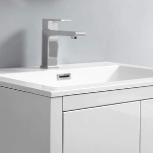 Fresca FVN9424WH Fresca Imperia 24" Glossy White Free Standing Modern Bathroom Vanity w/ Medicine Cabinet