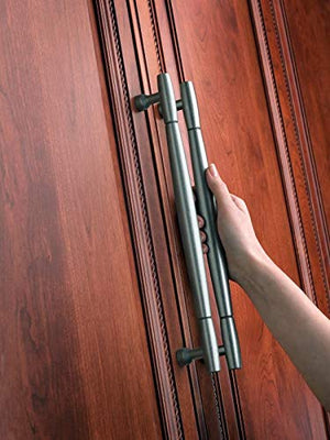 Amerock Cabinet Pull Satin Nickel 5-1/16 inch (128 mm) Center to Center Cyprus 1 Pack Drawer Pull Drawer Handle Cabinet Hardware
