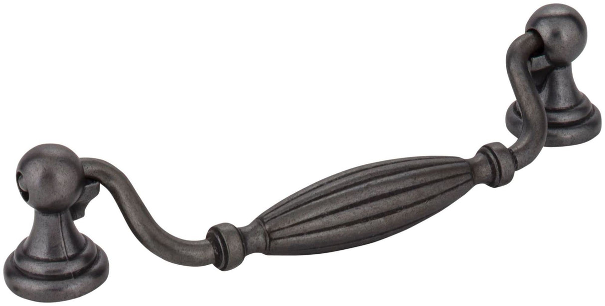 Jeffrey Alexander 718-128DACM 128 mm Center-to-Center Gun Metal Glenmore Cabinet Drop Pull
