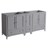 Fresca FCB20-301230GR Fresca Oxford 71" Gray Traditional Double Sink Bathroom Cabinets