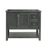 Fresca FCB2340GR Fresca Manchester 42" Gray Traditional Bathroom Cabinet