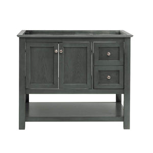 Fresca FCB2340VG Fresca Manchester Regal 42" Gray Wood Veneer Traditional Bathroom Cabinet