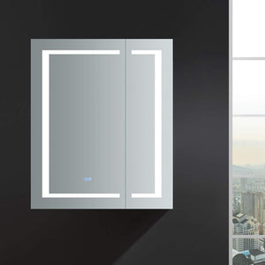 Fresca FMC023036 Fresca Spazio 30" Wide x 36" Tall Bathroom Medicine Cabinet w/ LED Lighting & Defogger