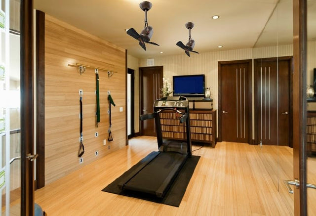 Matthews Fan DI-CR-WDBK Diane oscillating ceiling fan in Polished Chrome finish with solid matte black wood blades.
