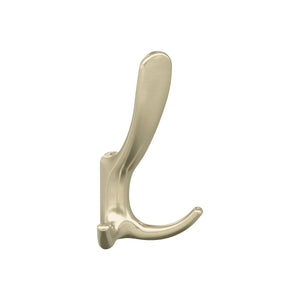 Amerock HBX37013BBZ Finesse Triple Prong Decorative Wall Hook Golden Champagne Hook for Coats, Hats, Backpacks, Bags Hooks for Bathroom, Bedroom, Closet, Entryway, Laundry Room, Office