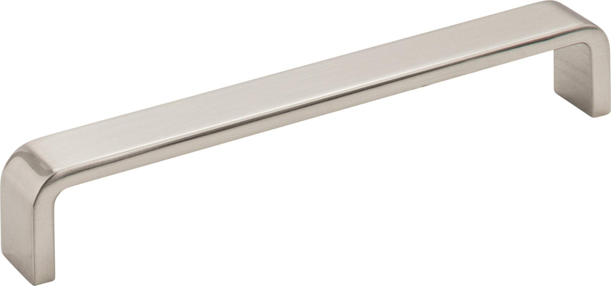 Elements 193-160SN 160 mm Center-to-Center Satin Nickel Square Asher Cabinet Pull