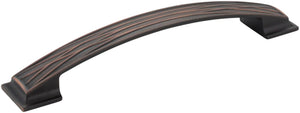 Jeffrey Alexander 535-160DBAC 160 mm Center-to-Center Brushed Oil Rubbed Bronze Square Geometric Pattern Aberdeen Cabinet Pull
