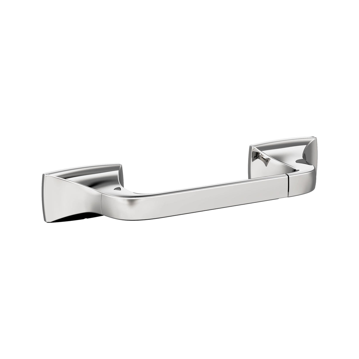 Amerock BH3601126 Chrome Pivoting Double Post Toilet Paper Holder 10-5/8 in. (270 mm) Length Toilet Tissue Holder Highland Ridge Bath Tissue Holder Bathroom Hardware Bath Accessories