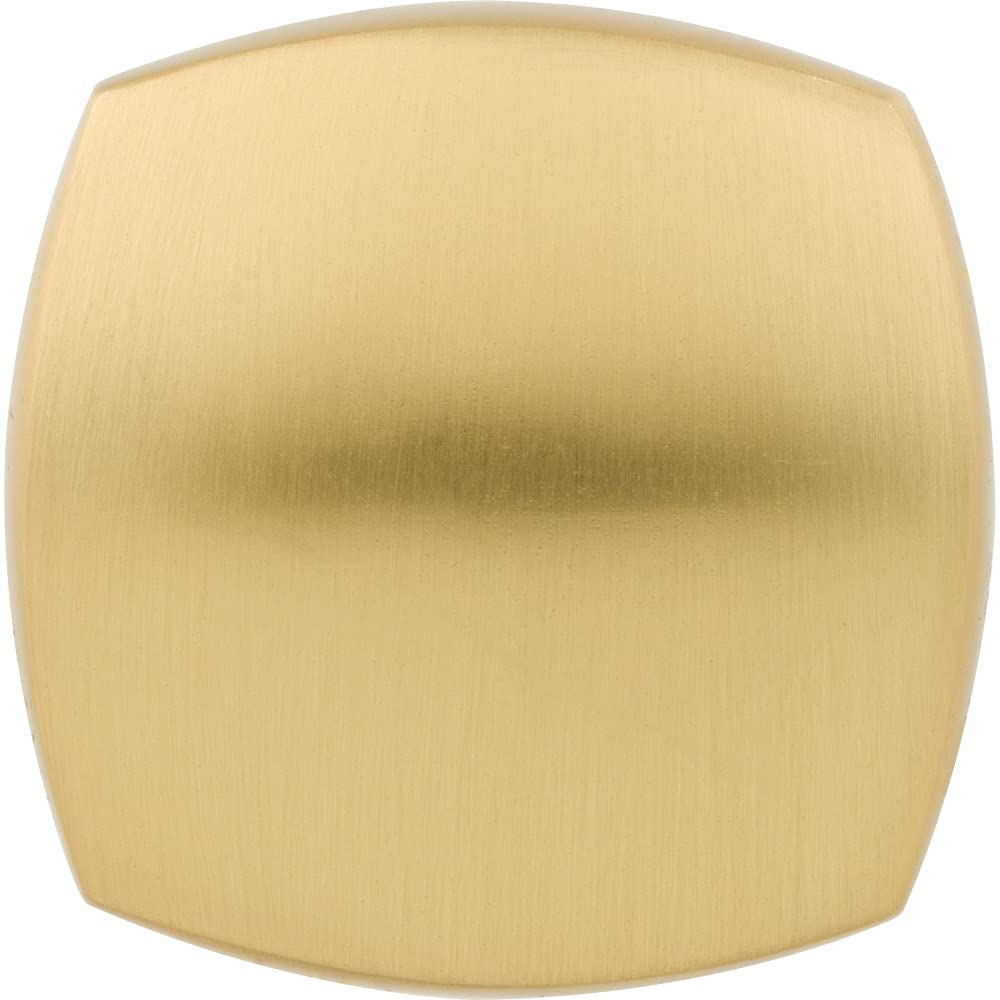 Jeffrey Alexander 278L-BG 1-3/8" Overall Length Brushed Gold Square Audrey Cabinet Knob