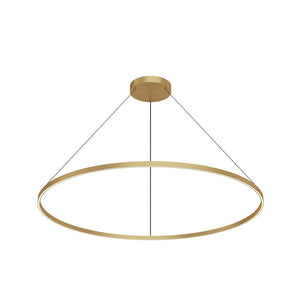 Kuzco PD87160-BG CERCHIO 60" PENDANT BG TEXTURED DOWN ONLY DUO CANOPY 930 TRIAC 120 128W