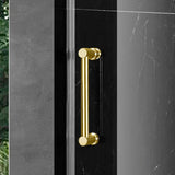 Elegant 66'' * 76'' Frameless Shower Door (Brushed Nickel)
