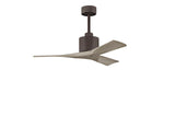 Matthews Fan NK-TB-GA-42 Nan 6-speed ceiling fan in Textured Bronze finish with 42” solid gray ash tone wood blades