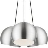 Piedmont 3 Light Polished Aluminum Globe Pendant (43393-66)