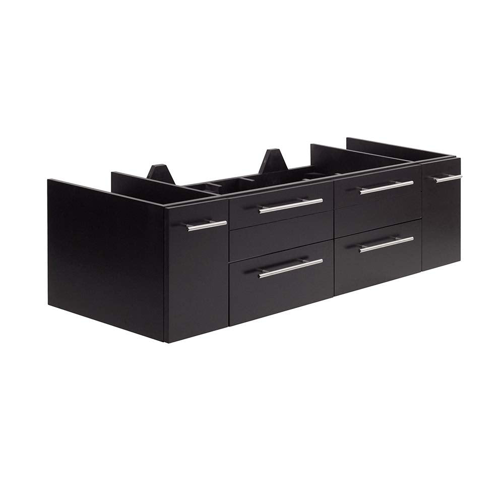 Fresca FCB6160ES-UNS Fresca Lucera 60" Espresso Wall Hung Single Undermount Sink Modern Bathroom Cabinet