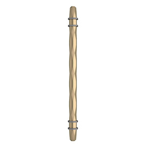 Amerock Cabinet Pull Golden Champagne/Black Chrome 8 inch (203 mm) Center-to-Center London 1 Pack Drawer Pull Drawer Handle Cabinet Hardware