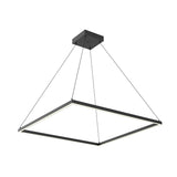 Kuzco PD88136-BK PIAZZA 36" PENDANT BK TEXTURED DOWN ONLY DUO CANOPY 930 TRIAC 120 78W