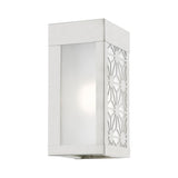 Livex Lighting 24321-91 Berkeley - 1 Light Small Outdoor ADA Wall Sconce in Nordic Style-8.5 Inches Tall and 4.5 Inches Wide, Finish Color: Brushed Nickel