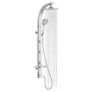 PULSE ShowerSpas 1017-S Bonzai Silver Aluminum Shower System