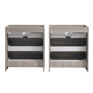 Fresca FCB93-3636HA-D Fresca Lazzaro 72" Glossy Ash Gray Free Standing Double Sink Modern Bathroom Cabinet