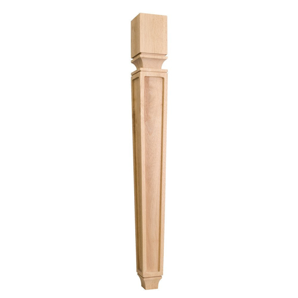 Hardware Resources P9ALD 3-3/4" W x 3-3/4" D x 35-1/2" H Alder Tapered Square Mission Post