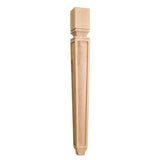 Hardware Resources P9MP 3-3/4" W x 3-3/4" D x 35-1/2" H Maple Tapered Square Mission Post